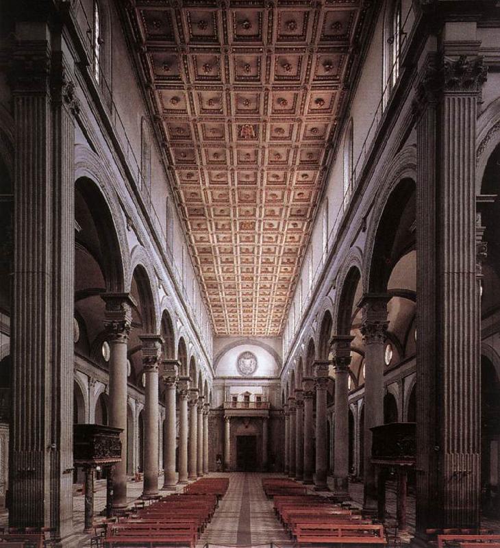 BRUNELLESCHI, Filippo The nave of the church